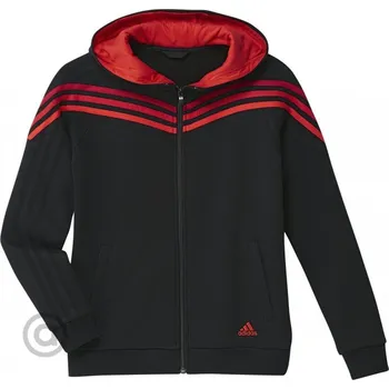 Chlapecká mikina Dětská mikina Adidas YB Ess 3S Iconic Full Zip Hoodie