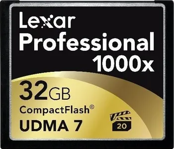 Paměťová karta Lexar CF 32GB 1000x UDMA Professional