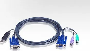KVM přepínač ATEN KVM Kabel (SVGA, PS/2, PS/2/USB) - 1.8m