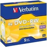 Verbatim DVD-RW 5ks 4.7GB 4x jewel case