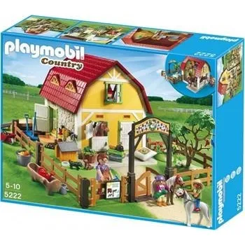 Playmobil 5222 Dětská farma s poníky Stavebnice Playmobil Playmobil 5222 Dětská farma s poníky