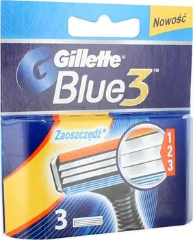 Příslušenství k holicímu strojku Gillette Blue 3 náhradní hlavice 3 ks