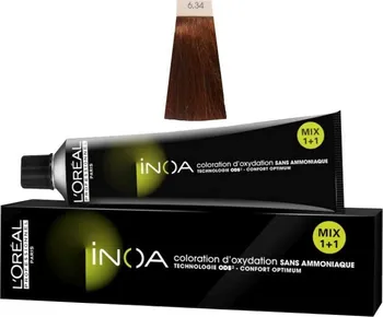 Barva na vlasy L´Oreal Paris Inoa Coloration Barva na vlasy 6,34 - 60 g
