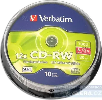 Verbatim CD-RW 700MB spindle 10 pack