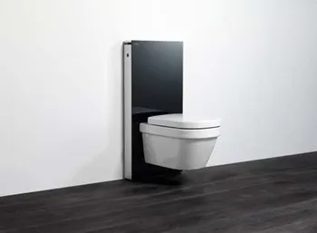 Geberit Monolith - Modul pro závěsné wc, černé sklo/hliník 131.021.SJ.1