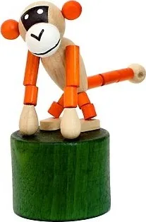Dřevěná hračka Detoa Mačkací figurka opice