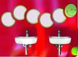 Zrcadlo LAUFEN FLORAKIDS Zrcadlo koupelnové pro děti - tělo housenky