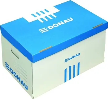 Archivační box Archivační kontejner DONAU modro-bílý 520x340x305mm [2] 
