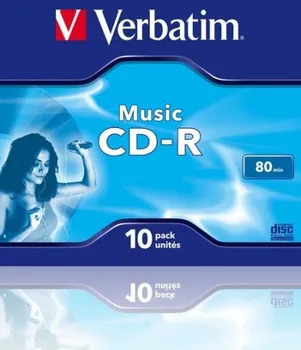 Optické médium Verbatim CD-R 80min. Music jewellcase