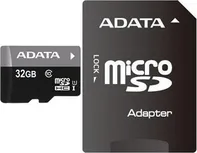 Paměťová karta Adata microSDHC 32 GB Class 10 UHS-I U1 + SD adaptér (AUSDH32GUICL10-RA1)