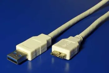 Datový kabel Kabel Value SuperSpeed USB3.0 A(M) - microUSB3.0 B(M), 2m, bílý