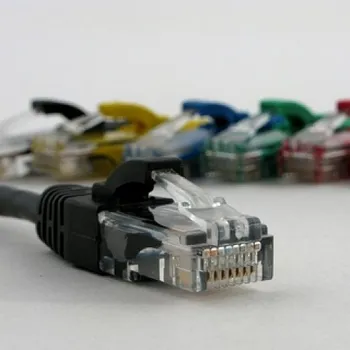 Síťový kabel Netrack patch kabel cat.5e RJ45 15m černý