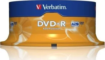Optické médium Verbatim DVD-R 4,7GB spindle 25 pack