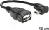 Datový kabel Delock adaptér USB mini samec 90'' > USB 2.0-A samice OTG 16 cm