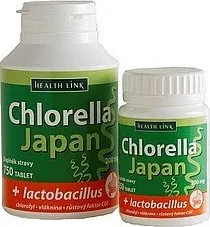 Přírodní produkt Health Link Chlorella Japan + lactobacillus 750 tablet