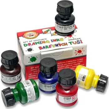 Výtvárné potřeby KOH-I-NOOR tuš barevná 6 x 20g sada