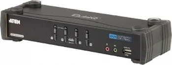 Switch ATEN CS1784A 4-Port DVI USB 2.0 KVMP Switch, 2.1 Surround Sound, nVidia 3D