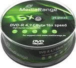 Mediarange DVD-R 4,7GB 16x spindl 10…