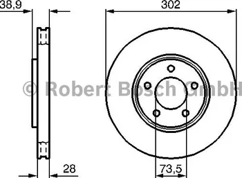 Brzdový kotouč Brzdový kotouč BOSCH (BO 0986479117)