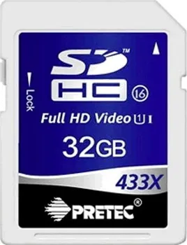 Paměťová karta Pretec 32GB SDHC UHS-I 433x