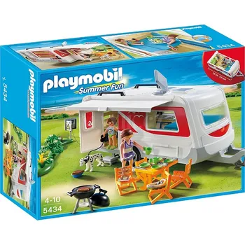 Stavebnice Playmobil Playmobil 5434 Obytný přívěs