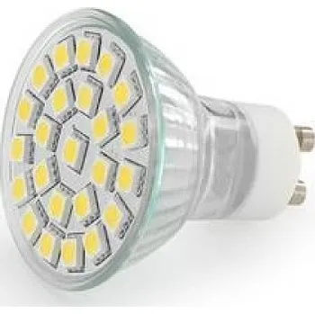 Žárovka Whitenergy LED GU10 24 SMD 50 3.5W 230V teplá bílá