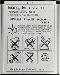 Baterie pro mobilní telefon Sony Ericsson BST-33 BLISTER