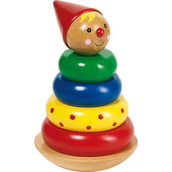 Dřevěná hračka Detoa Pyramida šašek