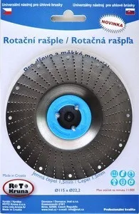 Brusný kotouč ROTO Kruna rotační rašple 12515 125 mm