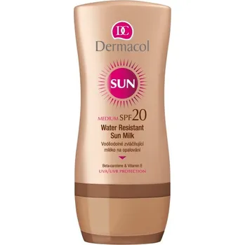 Přípravek na opalování Dermacol Sun Water Resistant SPF20 mléko na opalování 200 ml