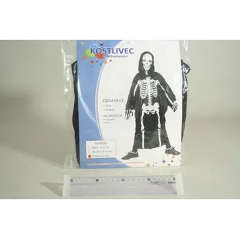 Karnevalový kostým MaDe Karnevalový Kostým Kostlivec 120-130cm 