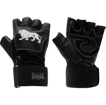 Fitness rukavice Recenze Lonsdale Leather Weight Lifting Gloves černá