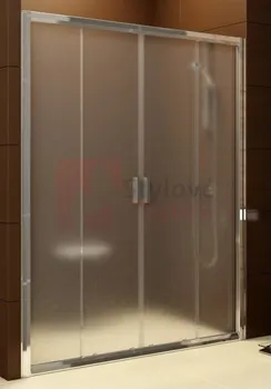 Sprchové dveře RAVAK Blix BLDP4-160 sprchové dveře posuvné čtyřdílné, bright alu+Grape 0YVS0C00ZG
