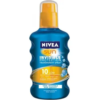 Přípravek na opalování Nivea Sun Invisible Protection Transparent Spray SPF 10 200 ml
