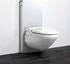 Geberit Monolith - Modul pro závěsné wc, bílé sklo/hliník 131.021.SI.1