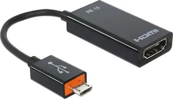 Datové redukce Delock Adapter SlimPort/MyDP male > High Speed HDMI female + USB micro-B female