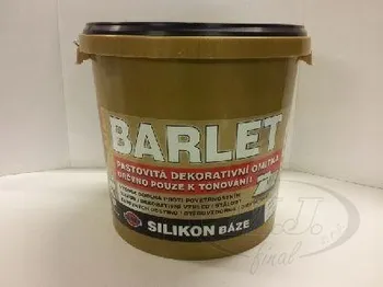 Omítka Barlet Silikon pastovitá omítka zrnitá 1,5 mm 25 kg