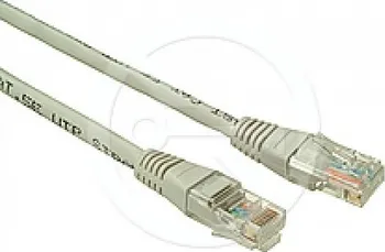 Síťový kabel Solarix Patch kabel CAT6 UTP PVC 15m šedý bez hrdla C6-155GY-15MB