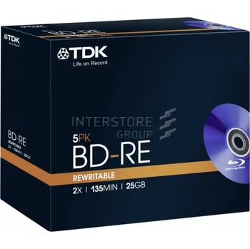 Optické médium TDK Blu-ray BD-RE 5 25GB 2x