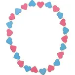 Detoa dětský náhrdelník s růžovými a…