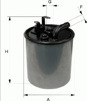 Palivový filtr Filtr palivový FILTRON (FI PP841/3) MERCEDES-BENZ