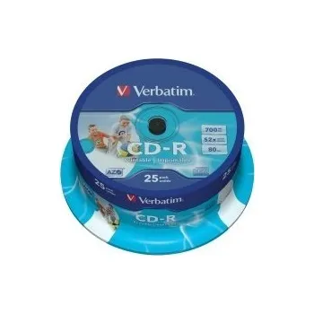 Optické médium Verbatim CD-R 700MB spindle 25 pack