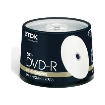 Optické médium TDK DVD+R cakebox 50 4.7GB 16x pro Extra Fine Matt tisk