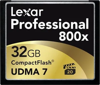 Paměťová karta Lexar CF 32GB 800x UDMA Professional