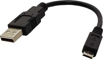 Datový kabel Kabel USBA(M)-microUSB B(M), 5pinů Nokia CA-101, Kodak #8913907 15cm, černý