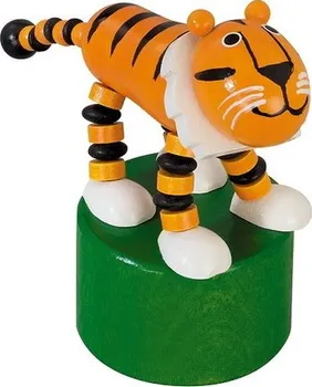 Dřevěná hračka Detoa Mačkací figurka Tygr