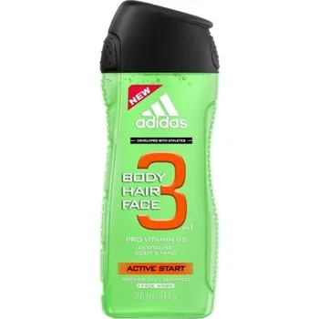 Sprchový gel Adidas 3in1 Active Start sprchový gel 400 ml