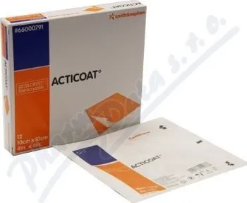 Krytí na ránu Acticoat krytí antimikrobiot.s nanokry 10x10cm 5ks