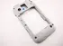 Náhradní kryt pro mobilní telefon SAMSUNG S5360 Galaxy Y střední kryt silver / stříbrný
