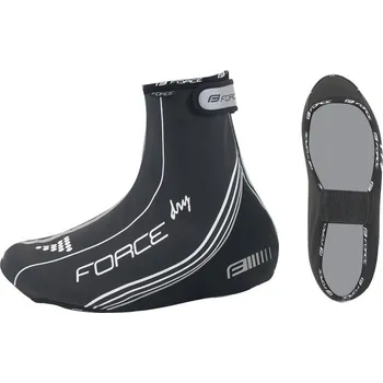 Cyklistické oblečení Force PU Dry návleky treter černo-šedé